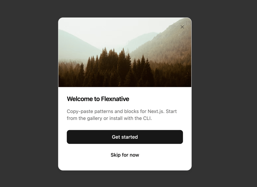 The Dialog preview