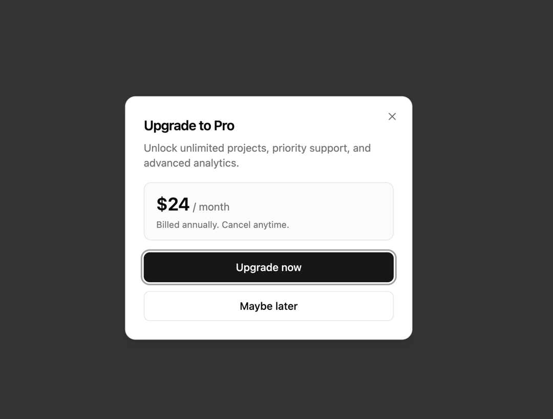 The Dialog  preview