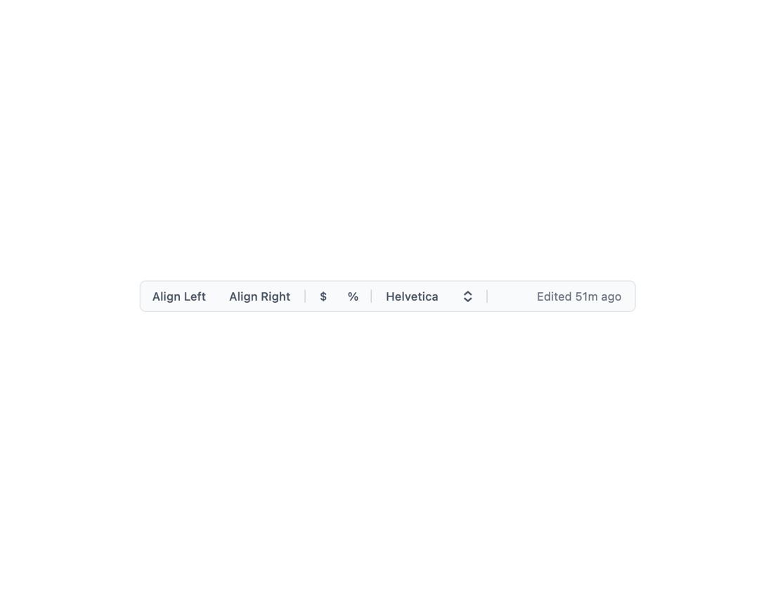 Toolbar preview