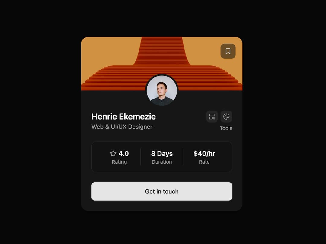 Freelancer Profile Card preview