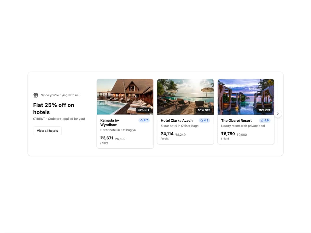Offers Carousel preview