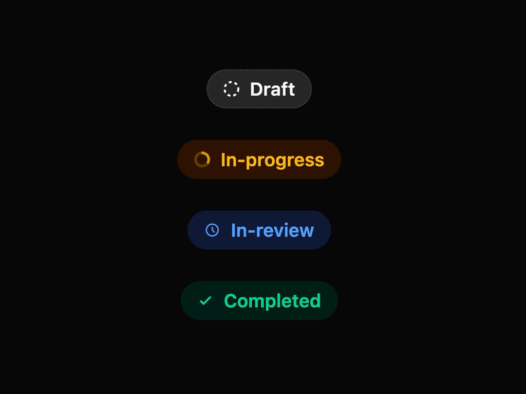 Status Badge preview