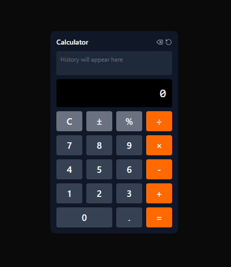 Calculator preview