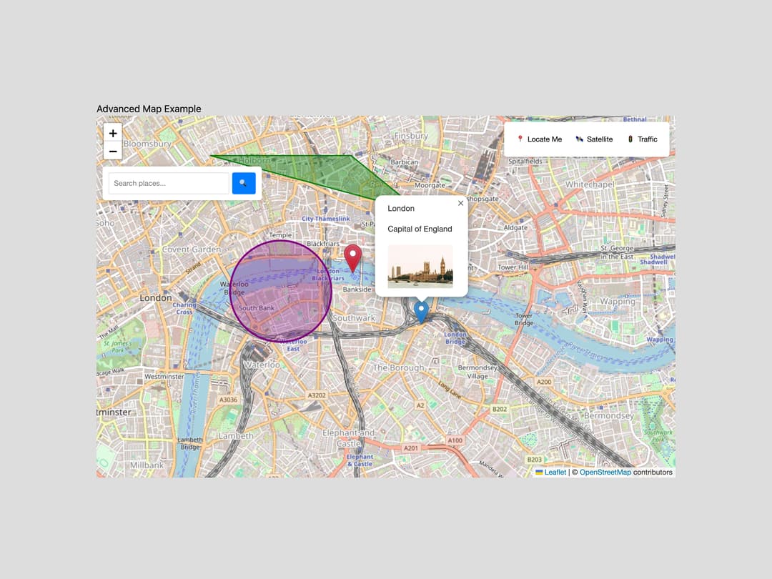 Interactive Map preview