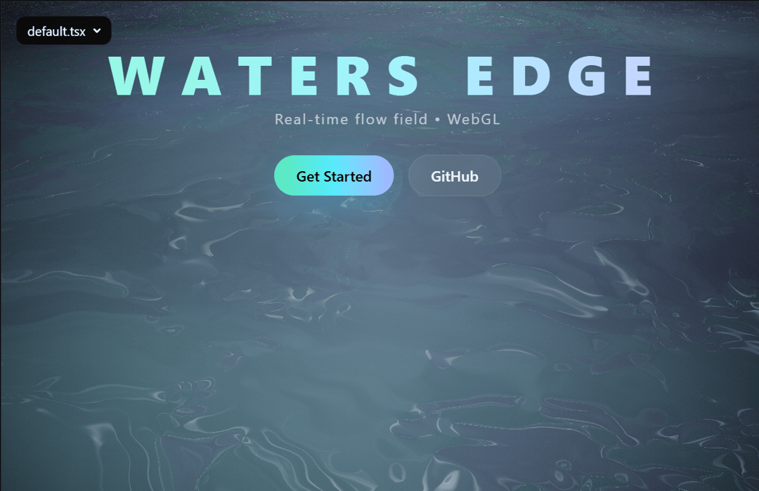 Real Time Flow Field preview