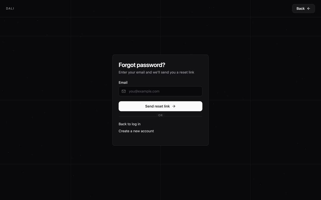 Login / Signup preview