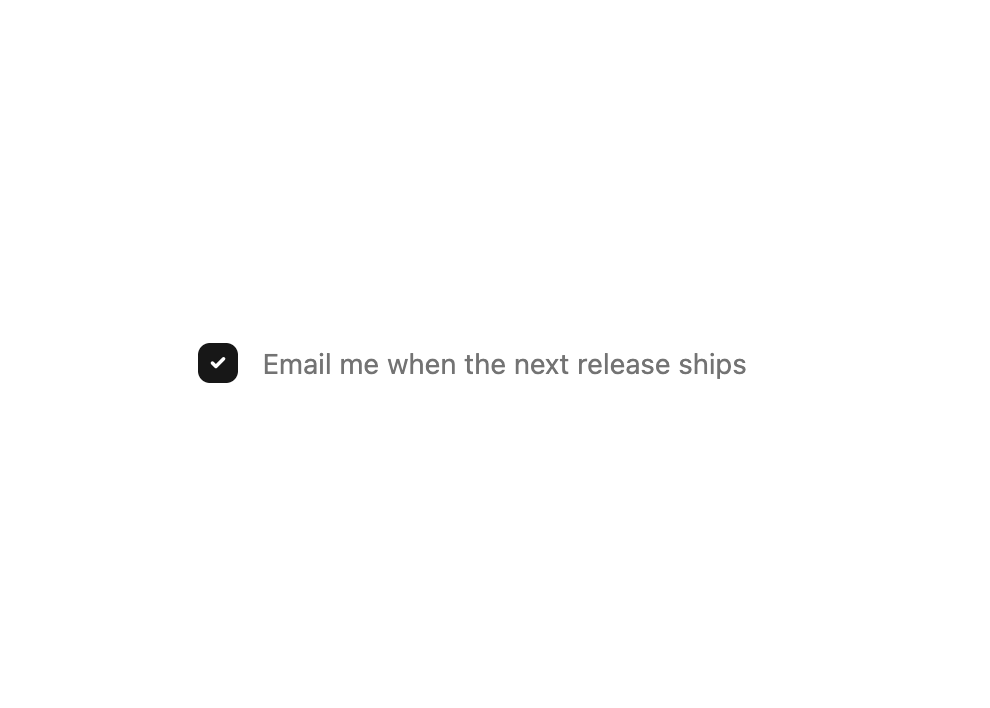 New checkbox preview