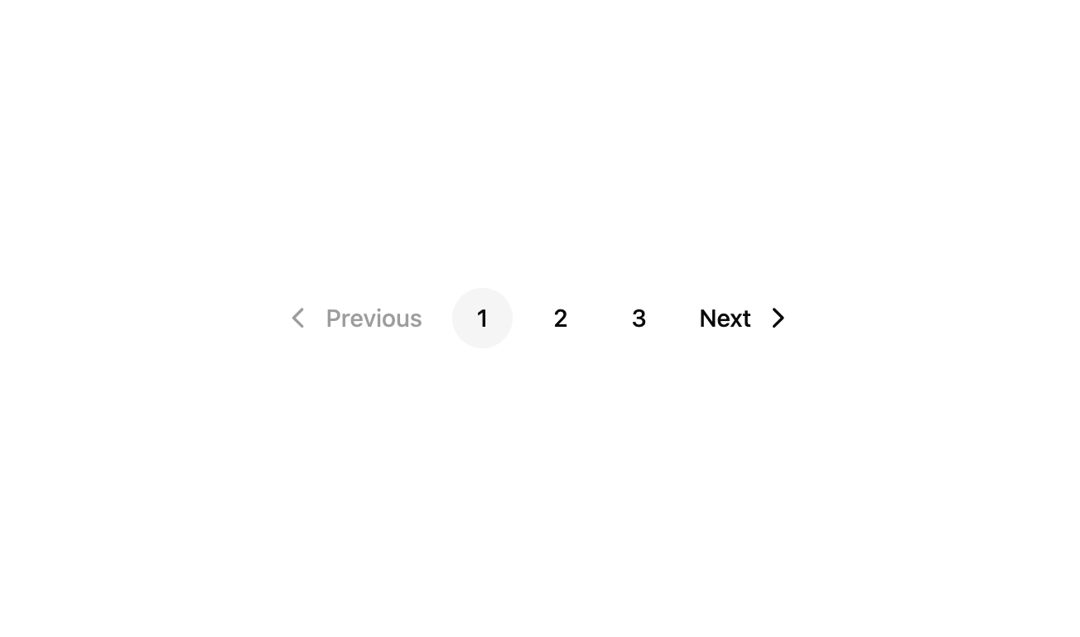The Pagination preview