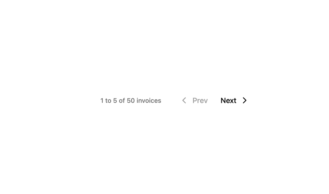 The Pagination preview