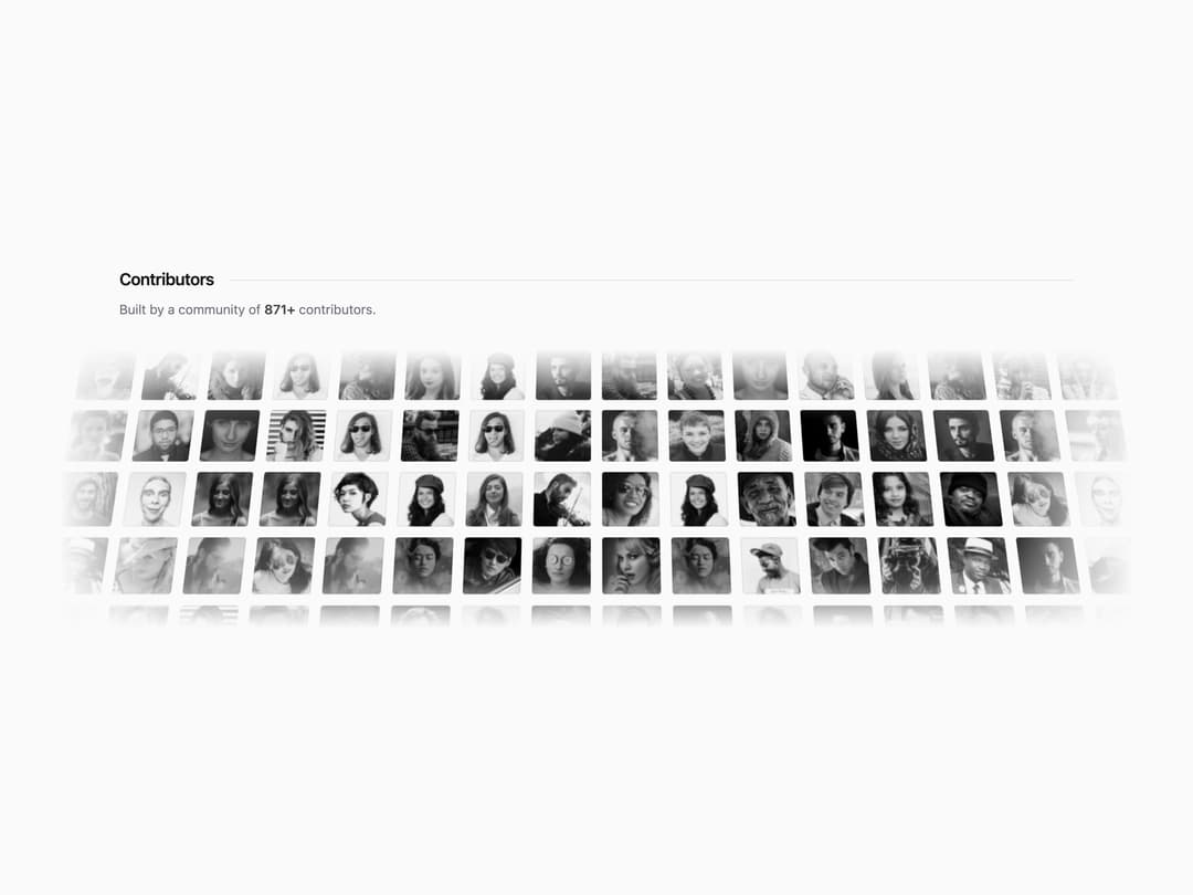Contributors Section preview