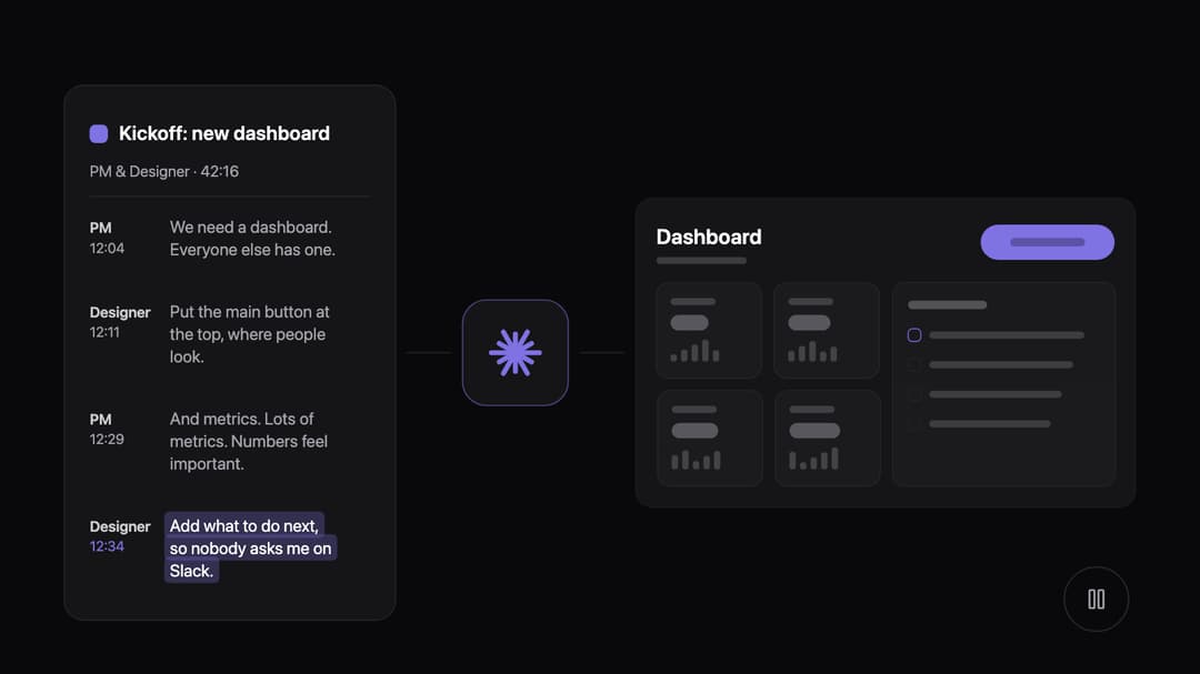 Transcript to Prototype preview
