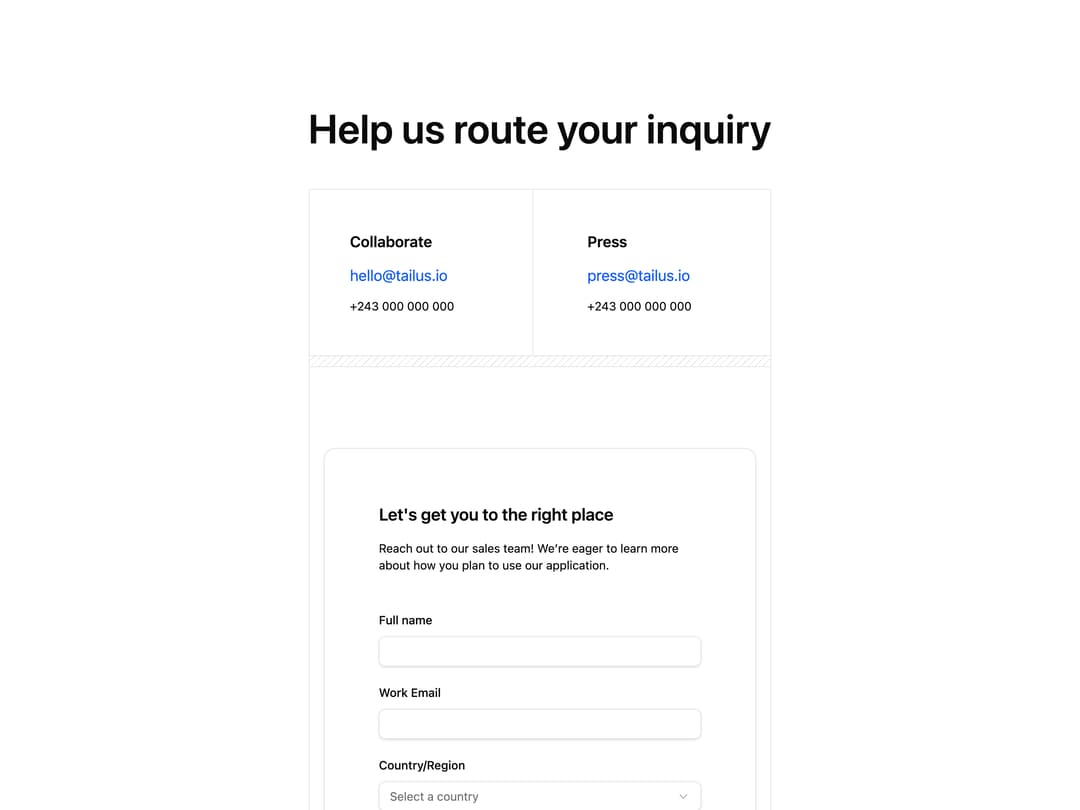 Contact Form preview