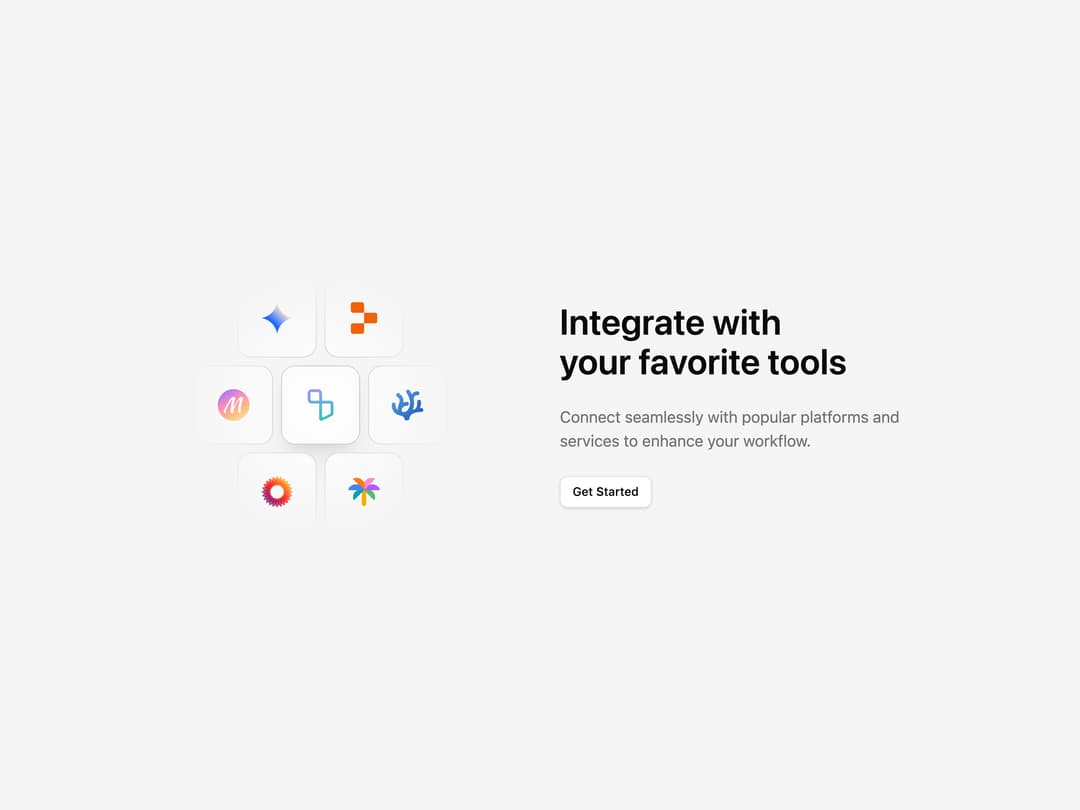 Integrations Section preview