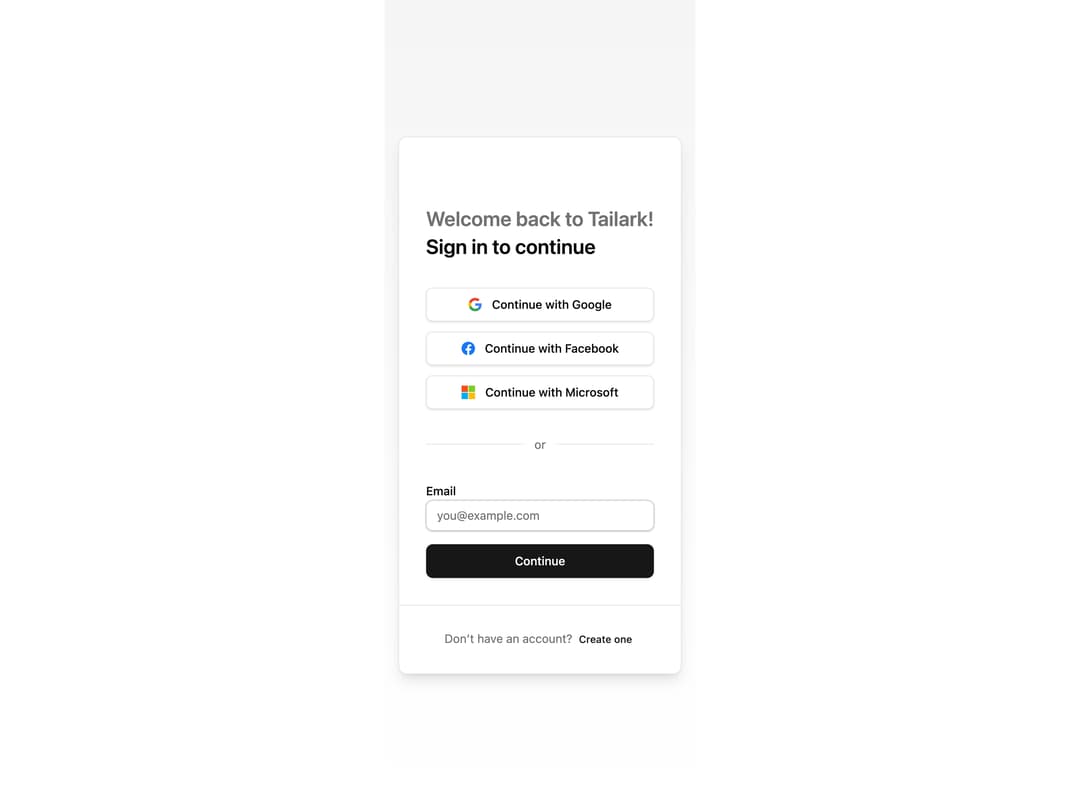 Login preview