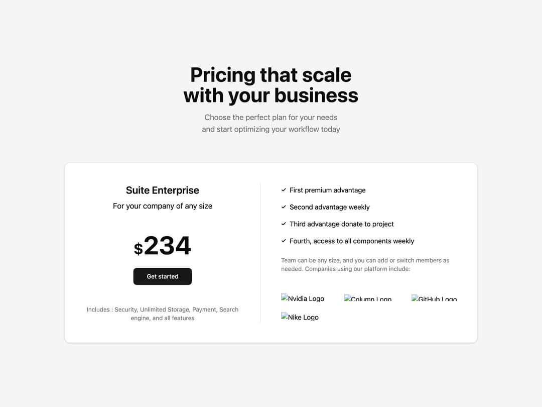 Pricing preview