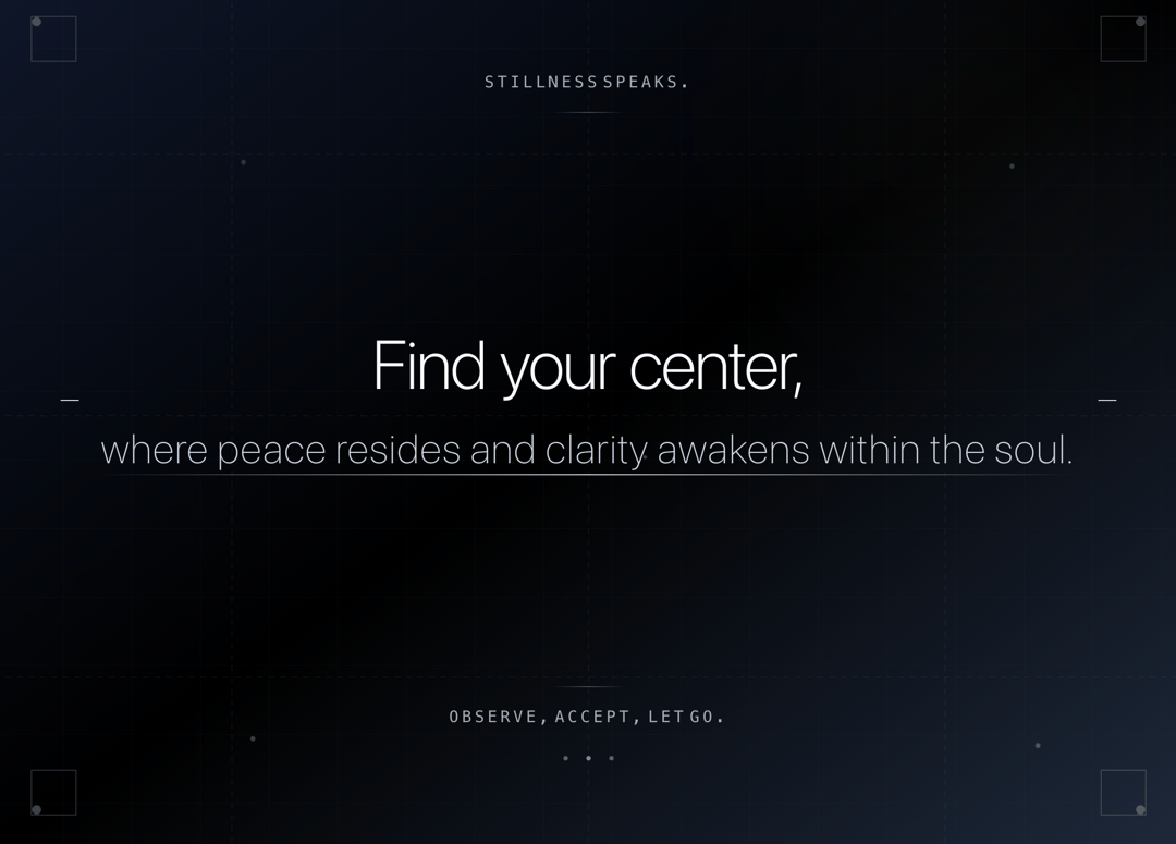 Digital Serenity - Animated Landing Page preview