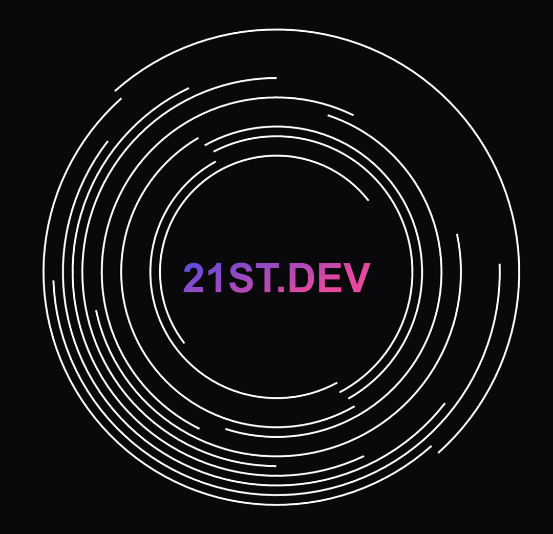 Spinning Arc Logo with Gradient Text preview