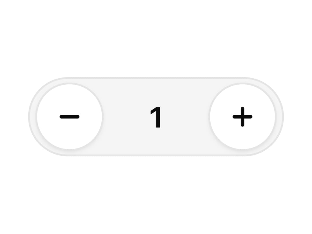 Number Stepper preview