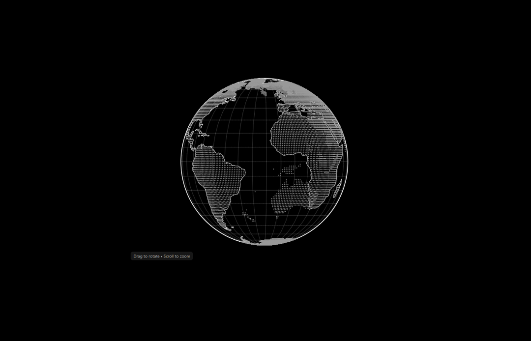 Wireframe Dotted Globe preview