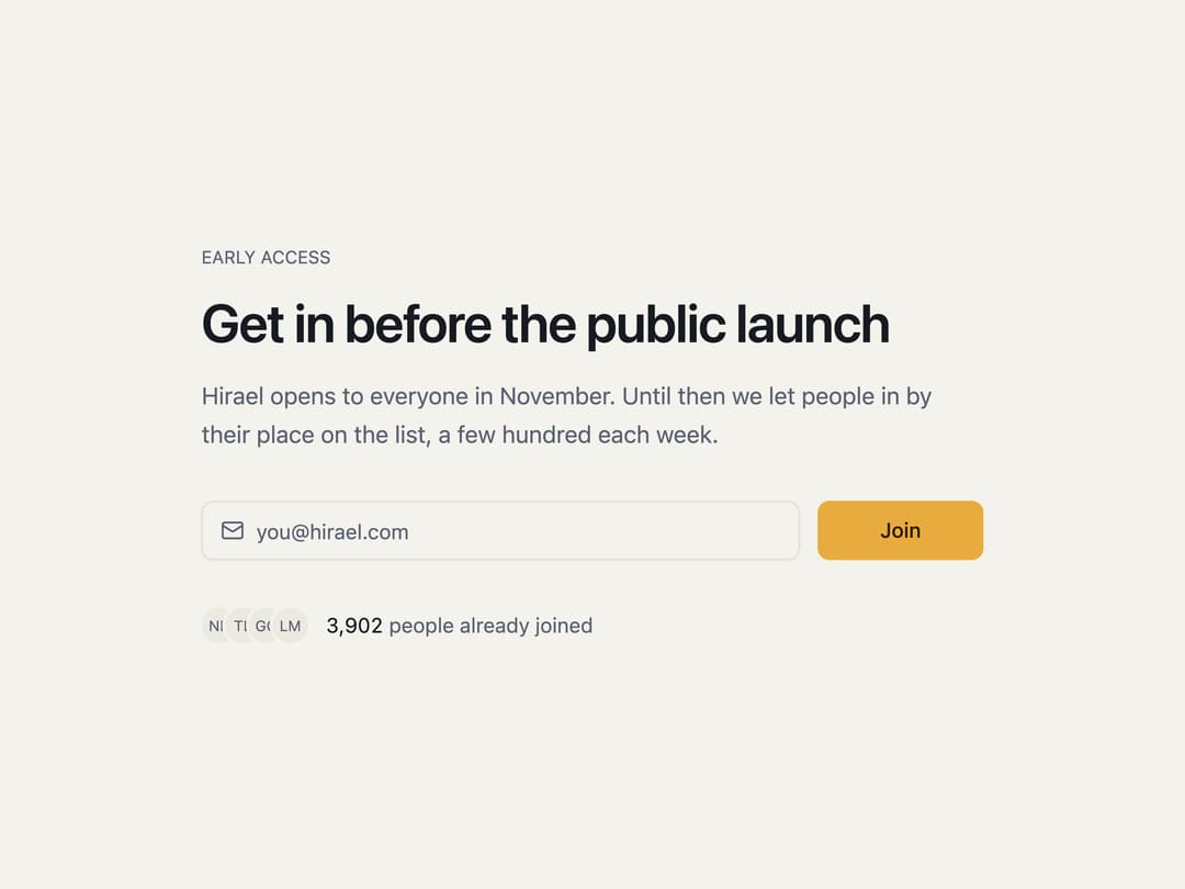 Referral Waitlist preview