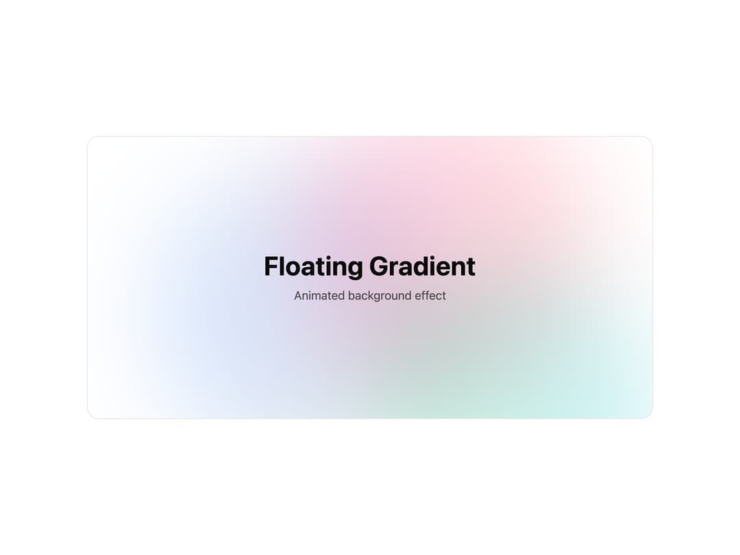 Floating Gradient preview