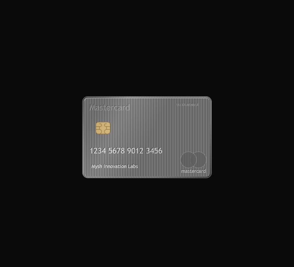 3D Animated Mastercard Component preview