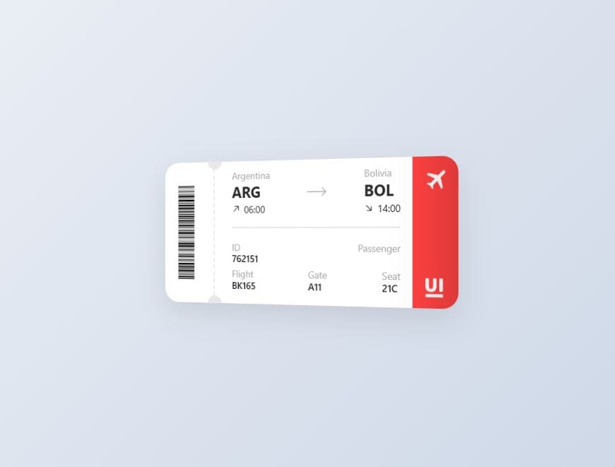 Airplane Ticket preview