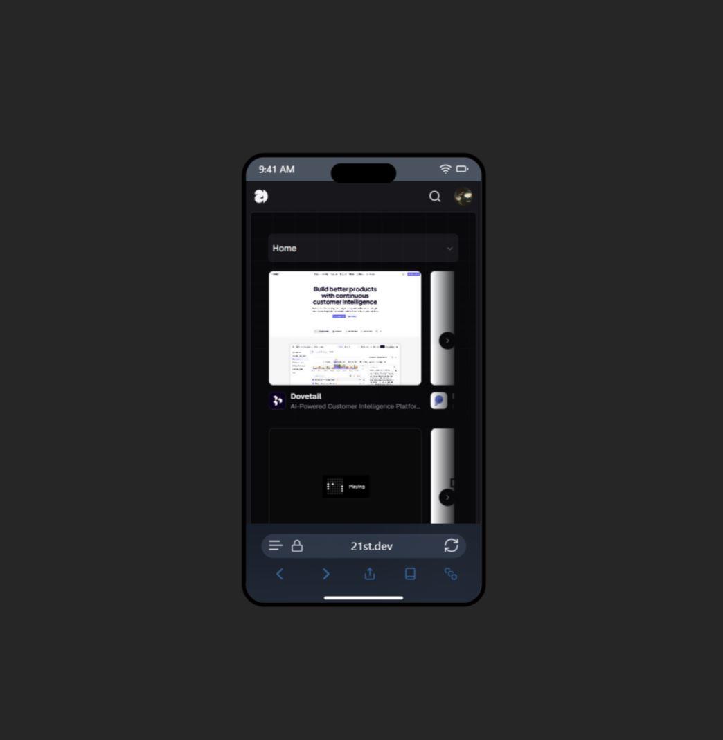 iPhone UI Component preview