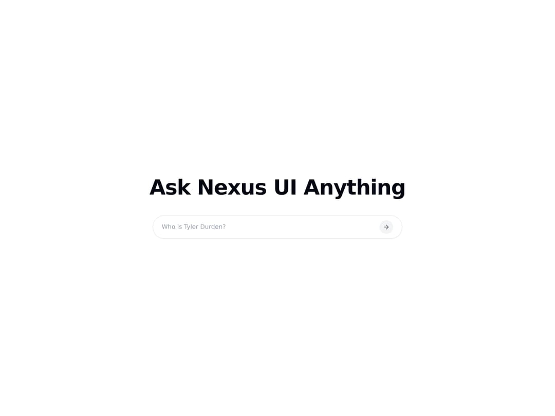 Ask Nexus Input preview
