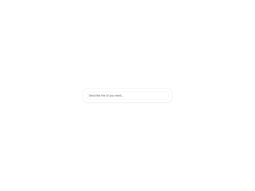 Forge AI Command Bar preview
