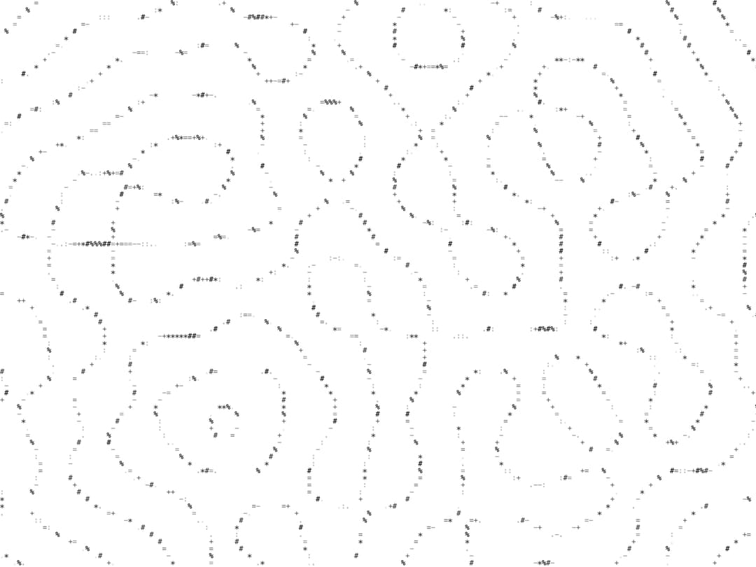 ASCII Nodal Lines Background preview