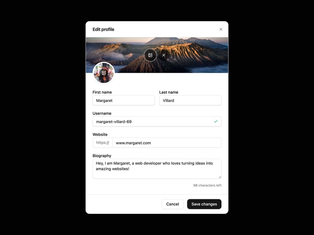 Dialog preview