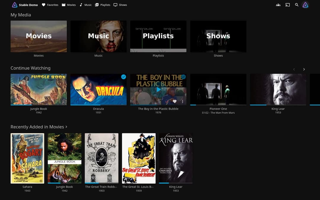 Jellyfin: Personal media server preview