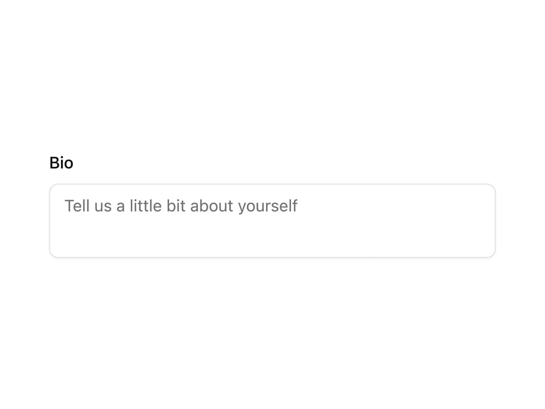 Text Area preview