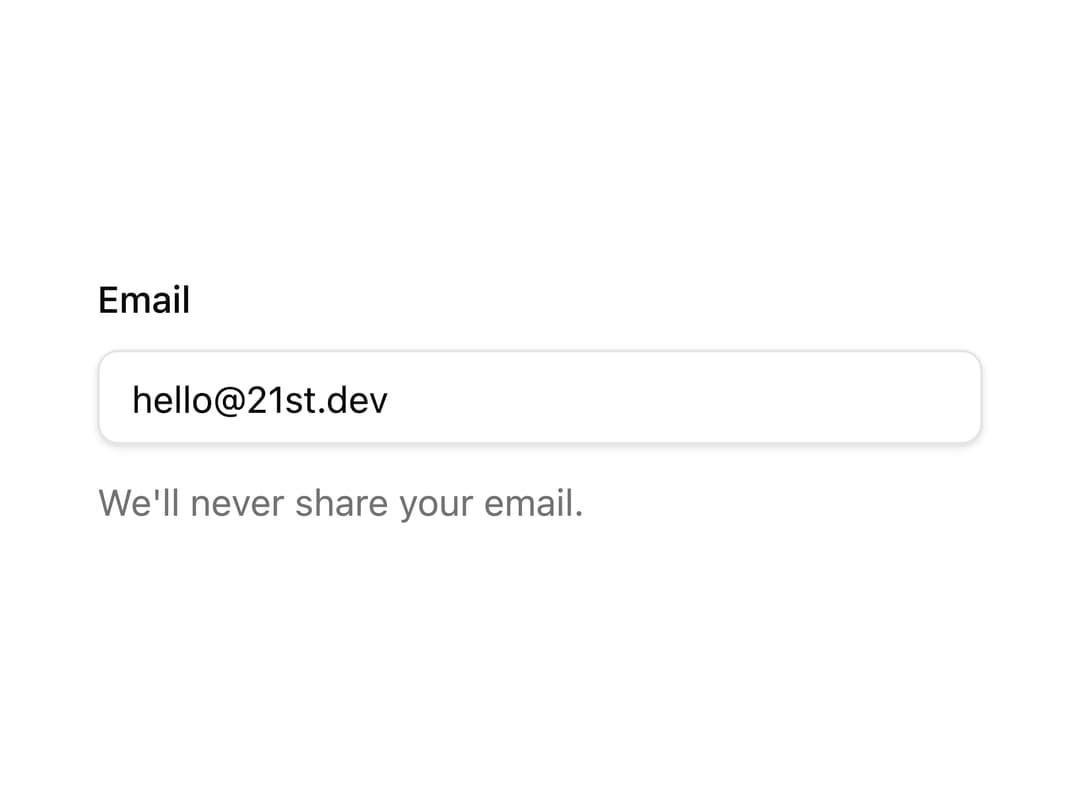 Text Field preview
