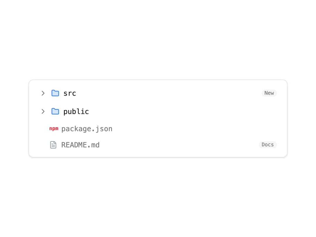 Collapsible File Tree preview