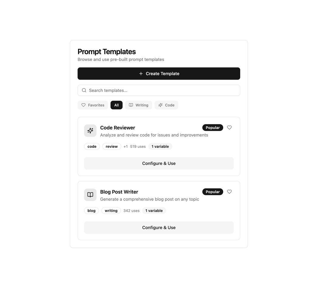 AI Prompt Templates preview