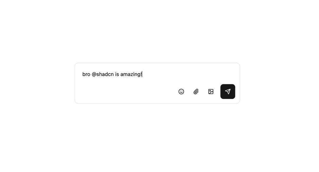 Message Input block preview