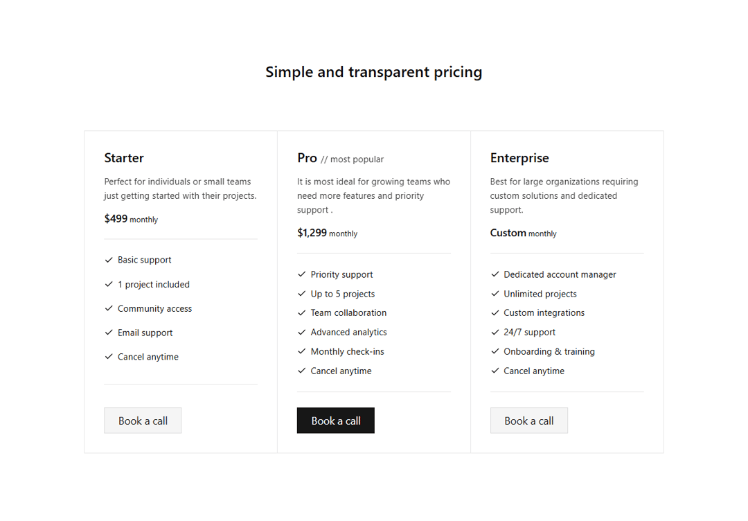 Pricing preview
