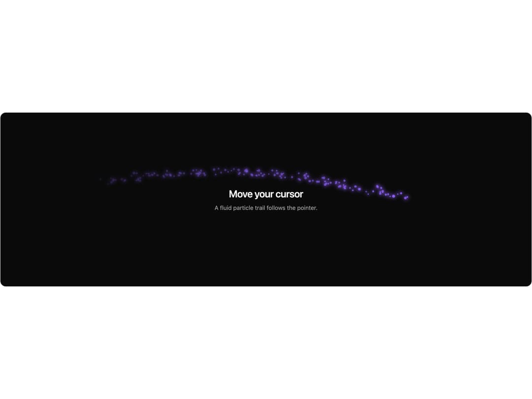Fluid Cursor Trail preview