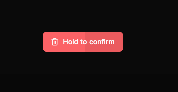 Hold to delete Button preview