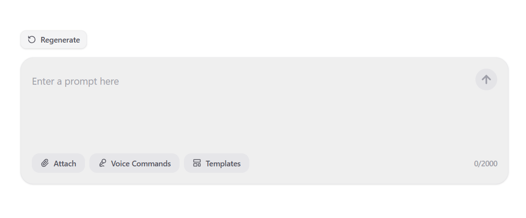 AI Prompt Input with Actions preview
