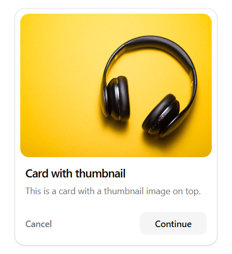 Card With Thumbnail preview