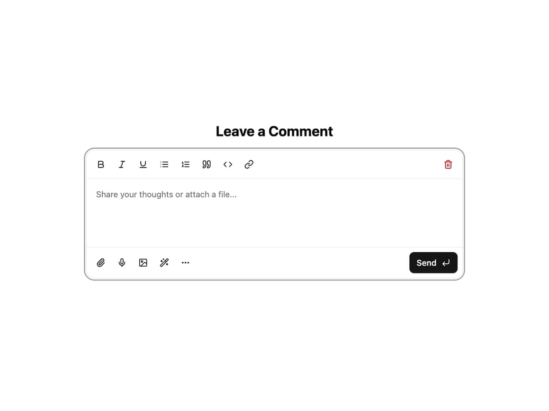 Composer Input preview