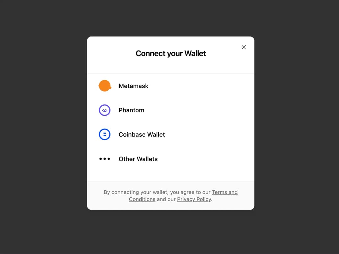 Connect Wallet Modal preview