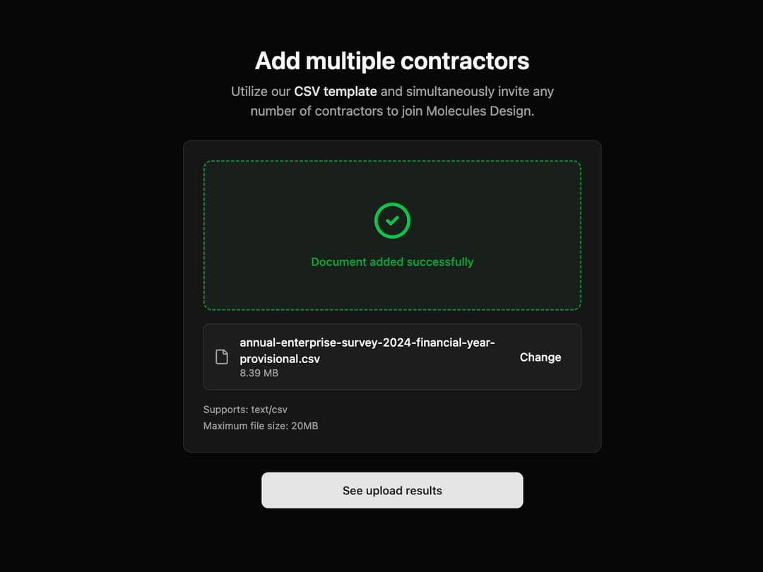 File Uploader preview