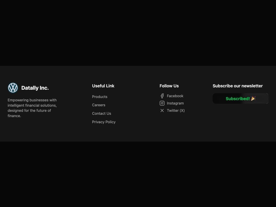 Footer preview