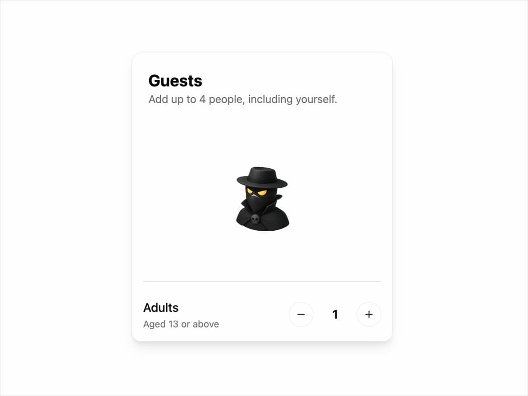 Guest Selector preview
