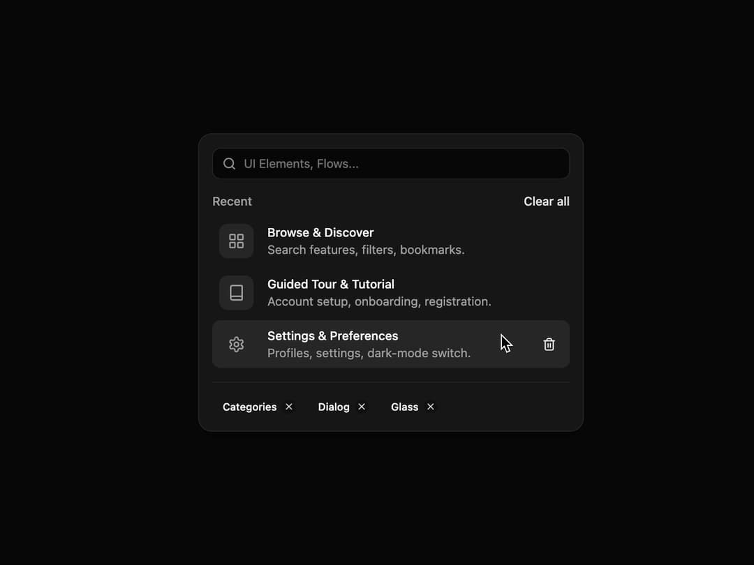 Interactive List preview