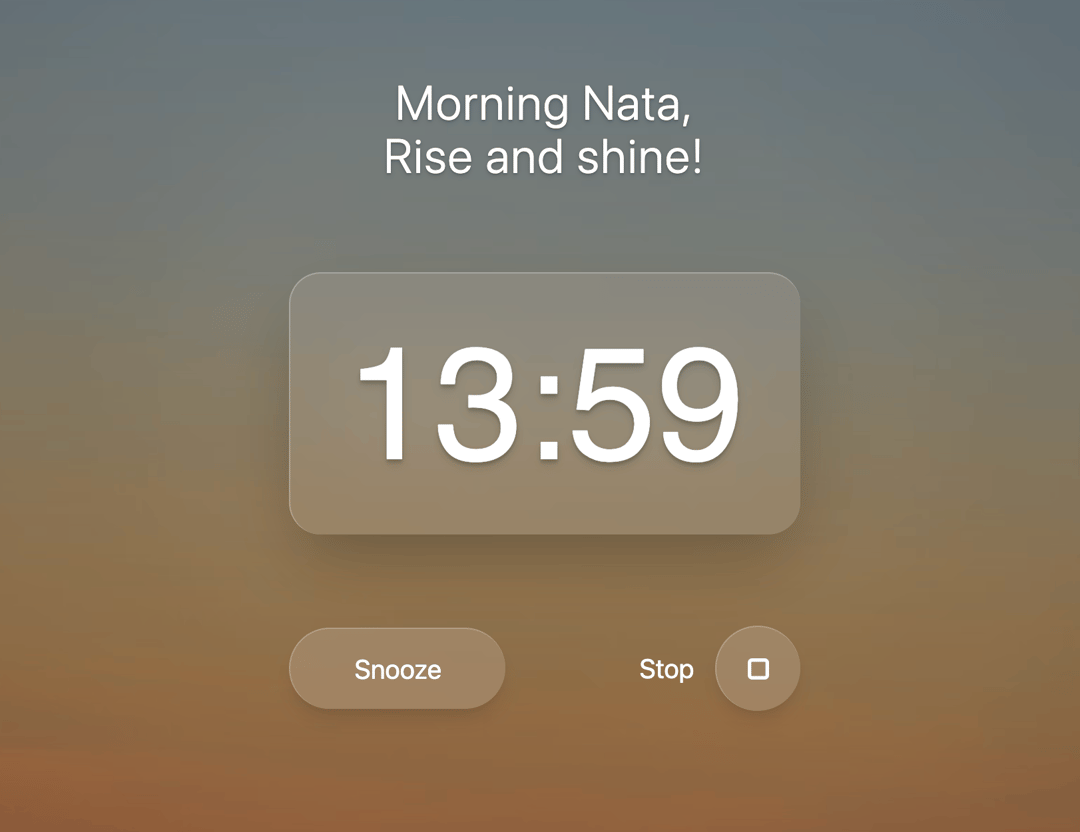 Liquid Glass Timer preview